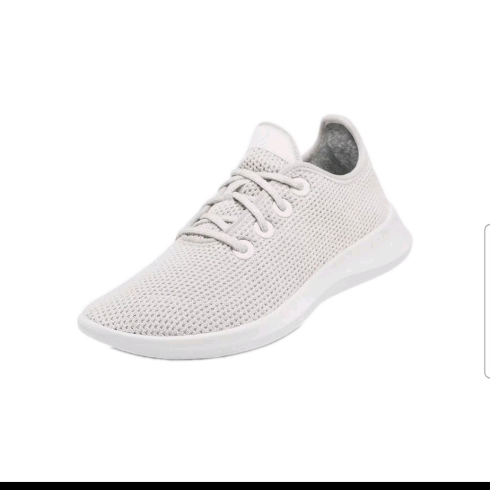 allbirds Women's Pale Gray Knit Lace-Up Sneakers